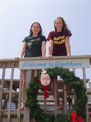 Katie and Michelle say Welcome to WeekAway